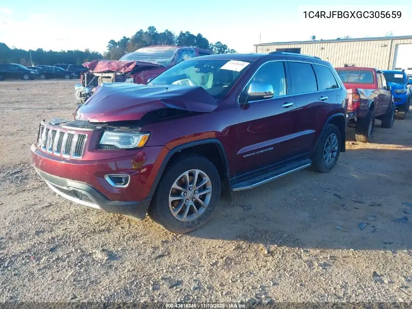 1C4RJFBGXGC305659 2016 Jeep Grand Cherokee Limited