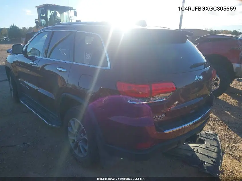 1C4RJFBGXGC305659 2016 Jeep Grand Cherokee Limited