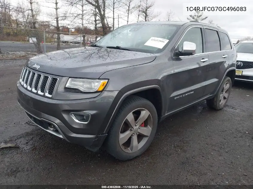 1C4RJFCG7GC496083 2016 Jeep Grand Cherokee Overland