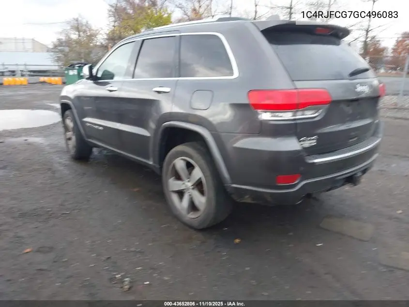 1C4RJFCG7GC496083 2016 Jeep Grand Cherokee Overland