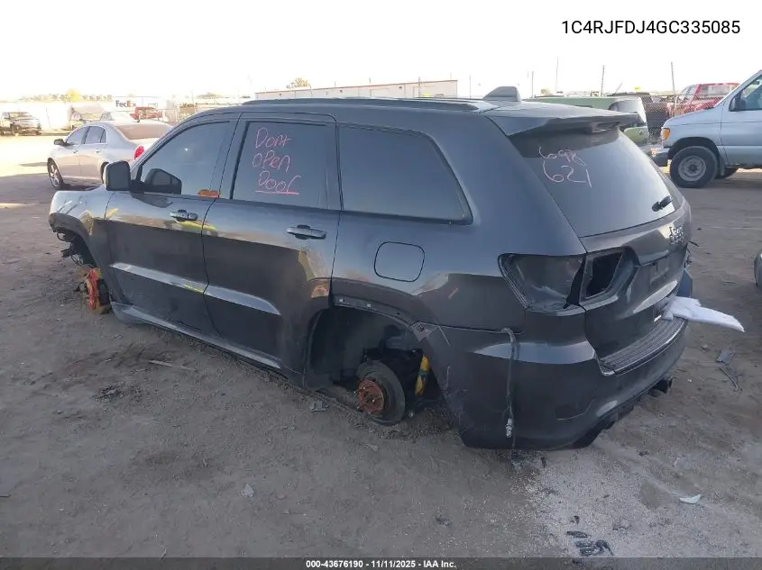 1C4RJFDJ4GC335085 2016 Jeep Grand Cherokee Srt
