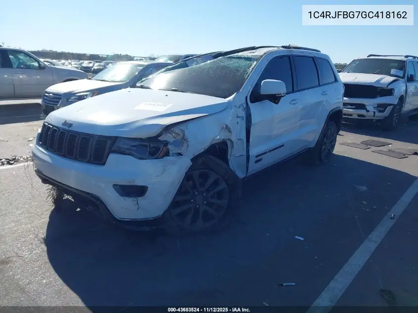 1C4RJFBG7GC418162 2016 Jeep Grand Cherokee Limited 75Th Anniversary