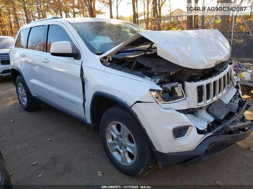 1C4RJFAG9GC342087 2016 Jeep Grand Cherokee Laredo