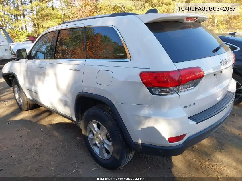 1C4RJFAG9GC342087 2016 Jeep Grand Cherokee Laredo