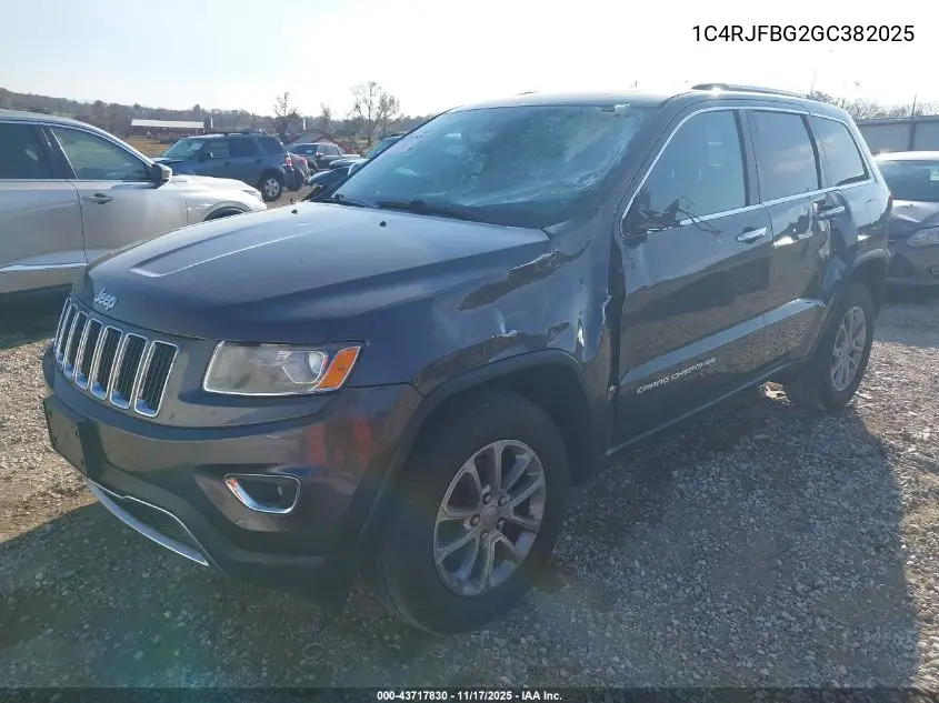 1C4RJFBG2GC382025 2016 Jeep Grand Cherokee Limited