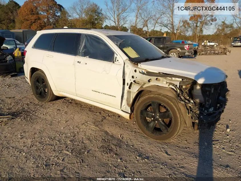 1C4RJFCTXGC444105 2016 Jeep Grand Cherokee High Altitude