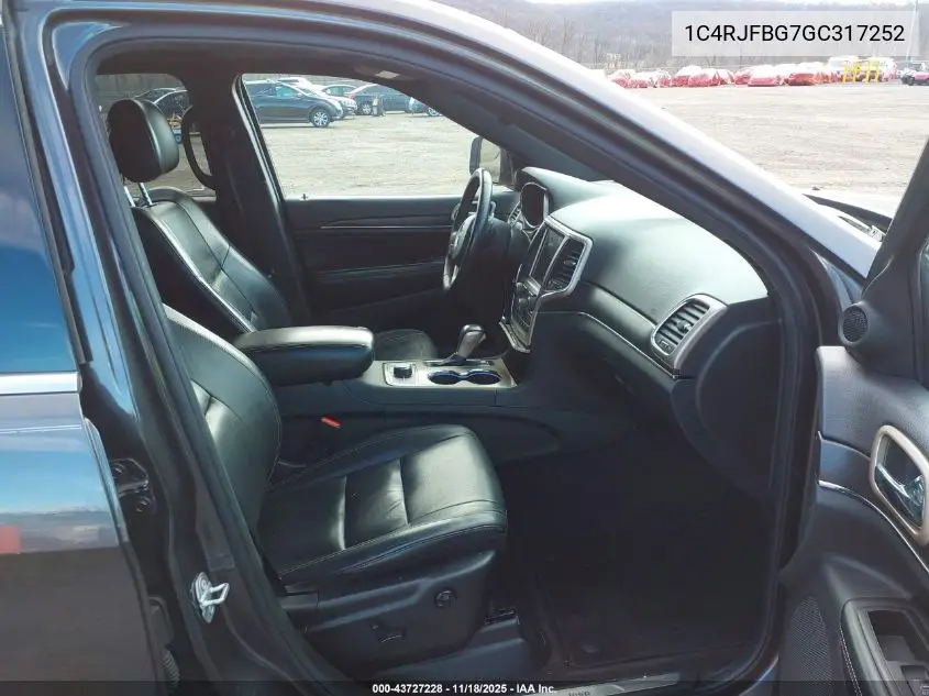 1C4RJFBG7GC317252 2016 Jeep Grand Cherokee Limited