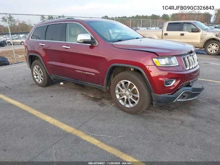 1C4RJFBG9GC326843 2016 Jeep Grand Cherokee Limited