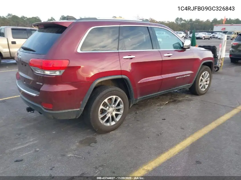 1C4RJFBG9GC326843 2016 Jeep Grand Cherokee Limited