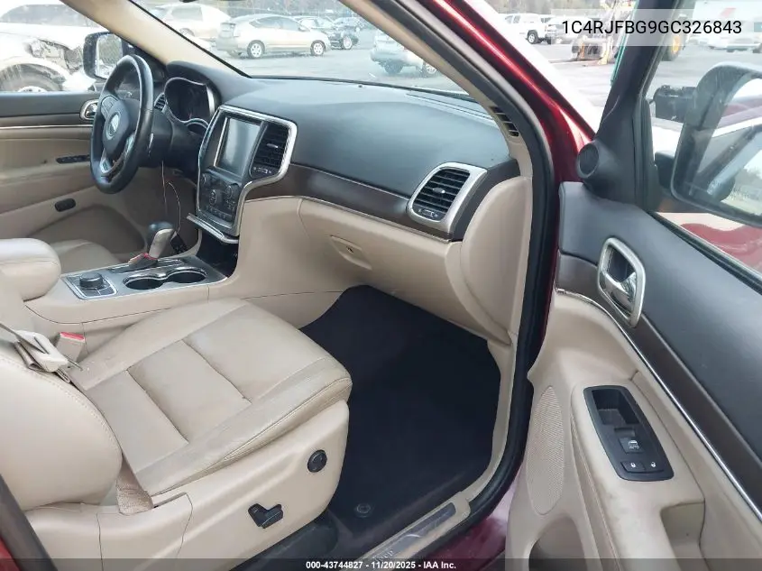 1C4RJFBG9GC326843 2016 Jeep Grand Cherokee Limited