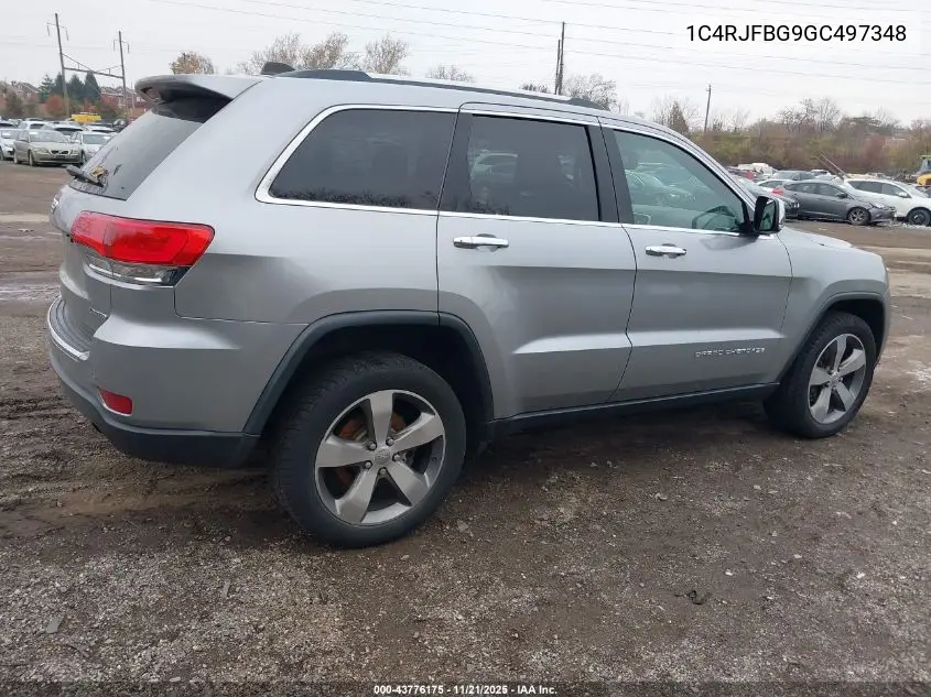 1C4RJFBG9GC497348 2016 Jeep Grand Cherokee Limited