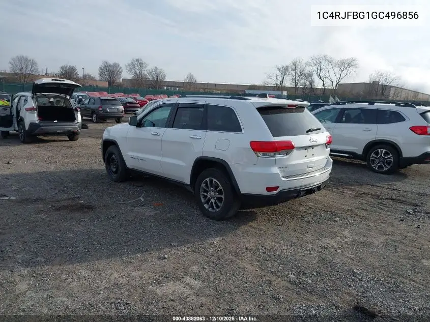 1C4RJFBG1GC496856 2016 Jeep Grand Cherokee Limited