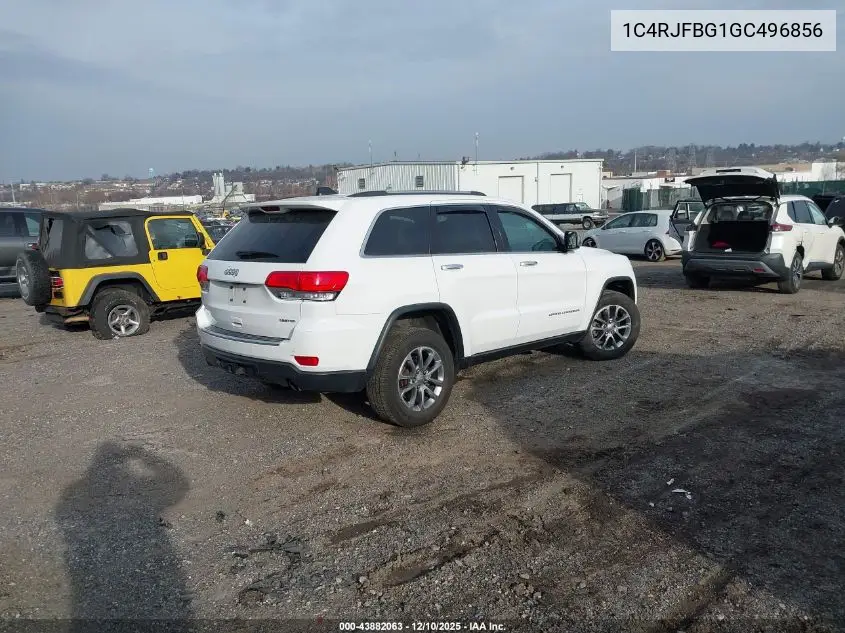 1C4RJFBG1GC496856 2016 Jeep Grand Cherokee Limited