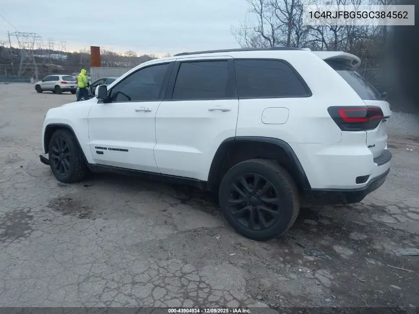 1C4RJFBG5GC384562 2016 Jeep Grand Cherokee Limited 75Th Anniversary