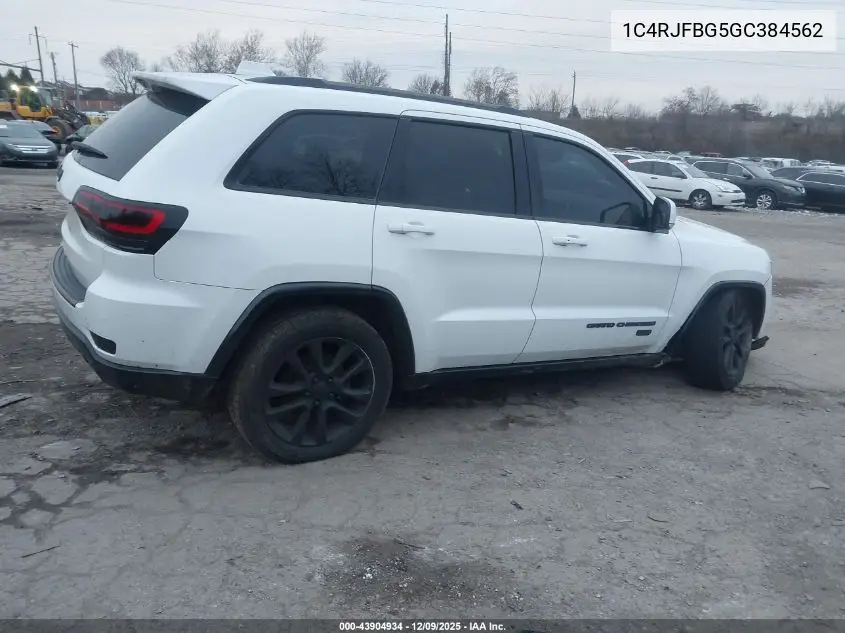 1C4RJFBG5GC384562 2016 Jeep Grand Cherokee Limited 75Th Anniversary