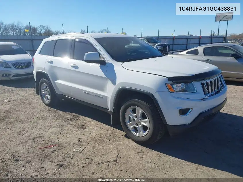 1C4RJFAG1GC438831 2016 Jeep Grand Cherokee Laredo