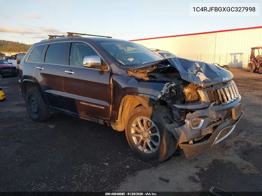 1C4RJFBGXGC327998 2016 Jeep Grand Cherokee Limited