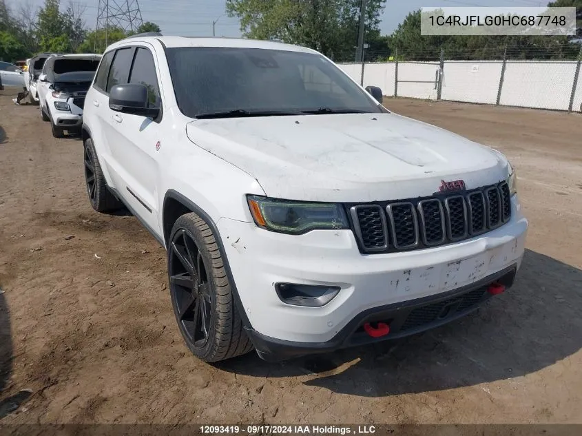 2017 Jeep Grand Cherokee Trailhawk VIN: 1C4RJFLG0HC687748 Lot: 12093419