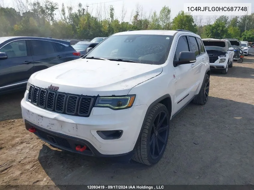 2017 Jeep Grand Cherokee Trailhawk VIN: 1C4RJFLG0HC687748 Lot: 12093419