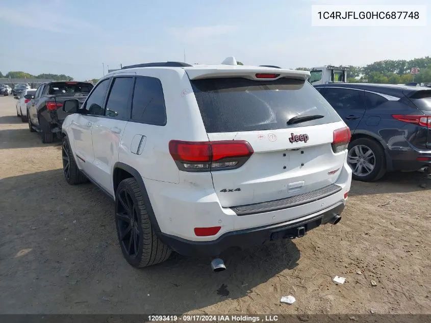 2017 Jeep Grand Cherokee Trailhawk VIN: 1C4RJFLG0HC687748 Lot: 12093419