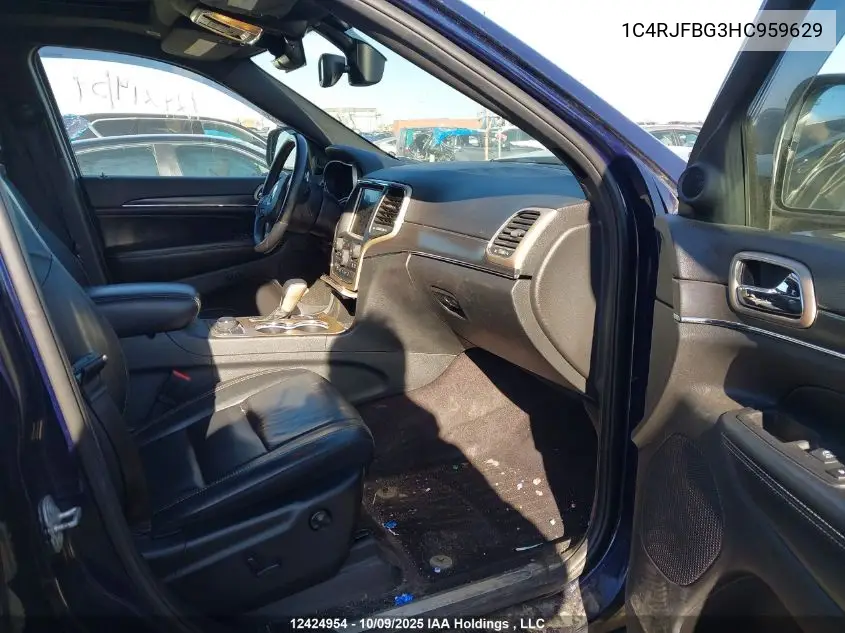 1C4RJFBG3HC959629 2017 Jeep Grand Cherokee Limited