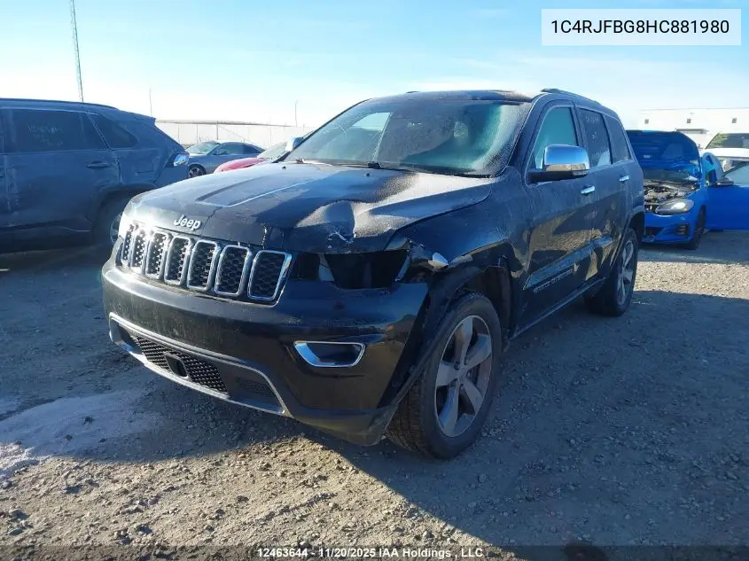 1C4RJFBG8HC881980 2017 Jeep Grand Cherokee Limited