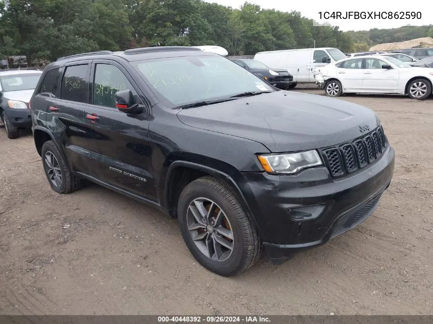 1C4RJFBGXHC862590 2017 Jeep Grand Cherokee Limited 4X4