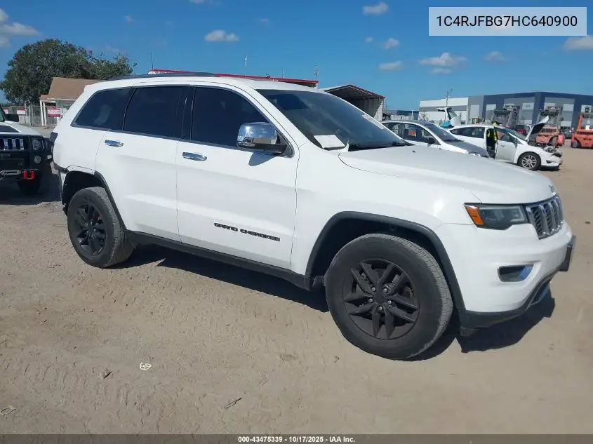 1C4RJFBG7HC640900 2017 Jeep Grand Cherokee Limited 4X4