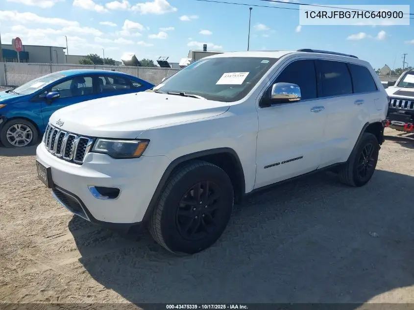 1C4RJFBG7HC640900 2017 Jeep Grand Cherokee Limited 4X4