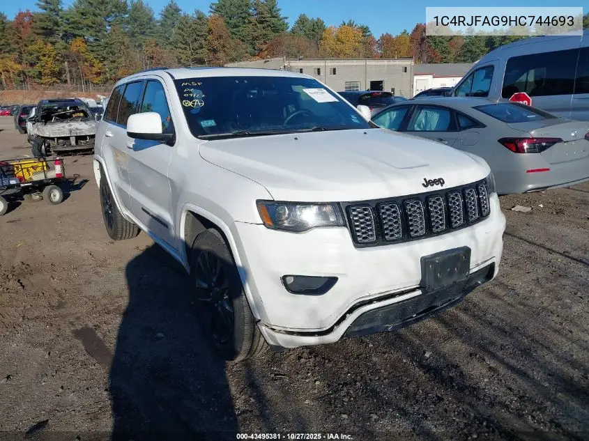 1C4RJFAG9HC744693 2017 Jeep Grand Cherokee Altitude 4X4