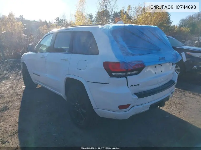 1C4RJFAG9HC744693 2017 Jeep Grand Cherokee Altitude 4X4