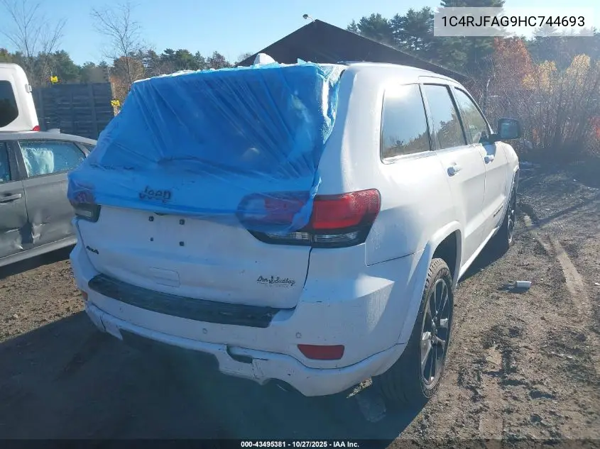 1C4RJFAG9HC744693 2017 Jeep Grand Cherokee Altitude 4X4