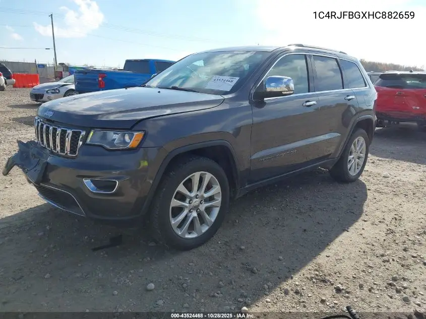 1C4RJFBGXHC882659 2017 Jeep Grand Cherokee Limited 4X4