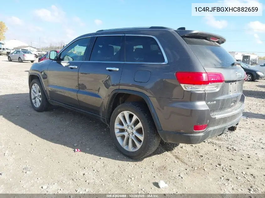 1C4RJFBGXHC882659 2017 Jeep Grand Cherokee Limited 4X4