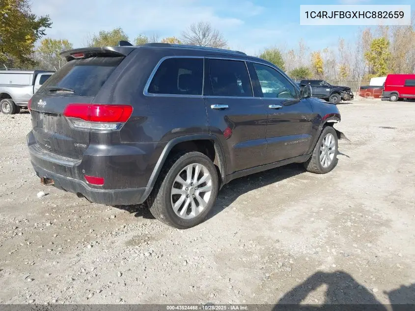 1C4RJFBGXHC882659 2017 Jeep Grand Cherokee Limited 4X4