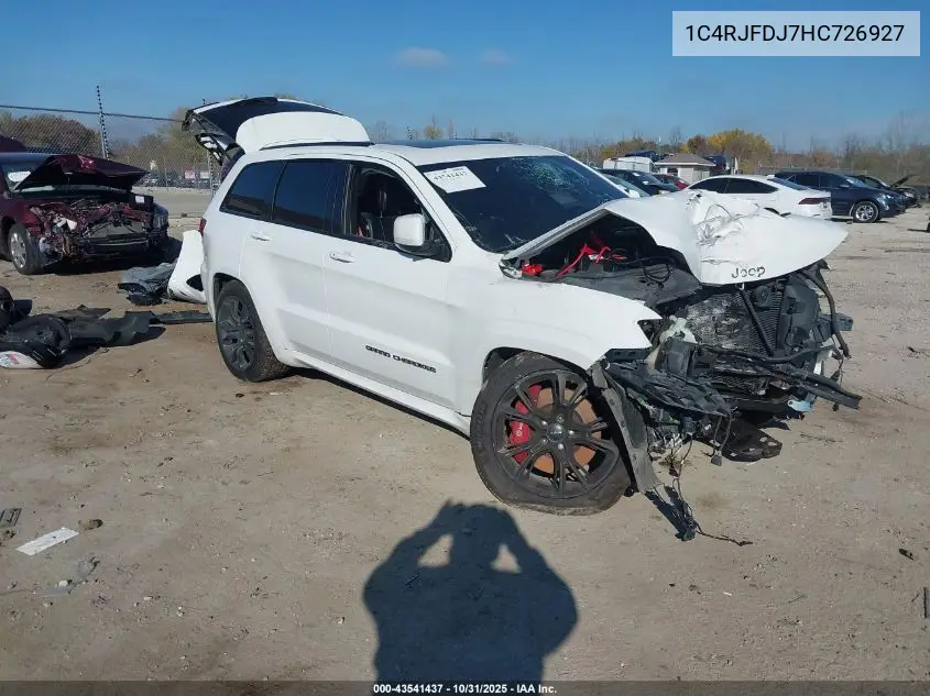 1C4RJFDJ7HC726927 2017 Jeep Grand Cherokee Srt