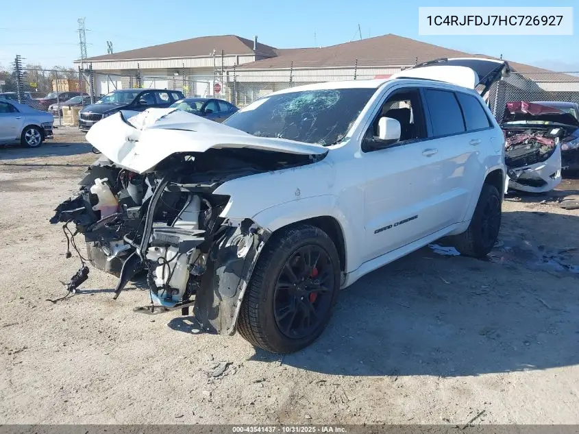 1C4RJFDJ7HC726927 2017 Jeep Grand Cherokee Srt