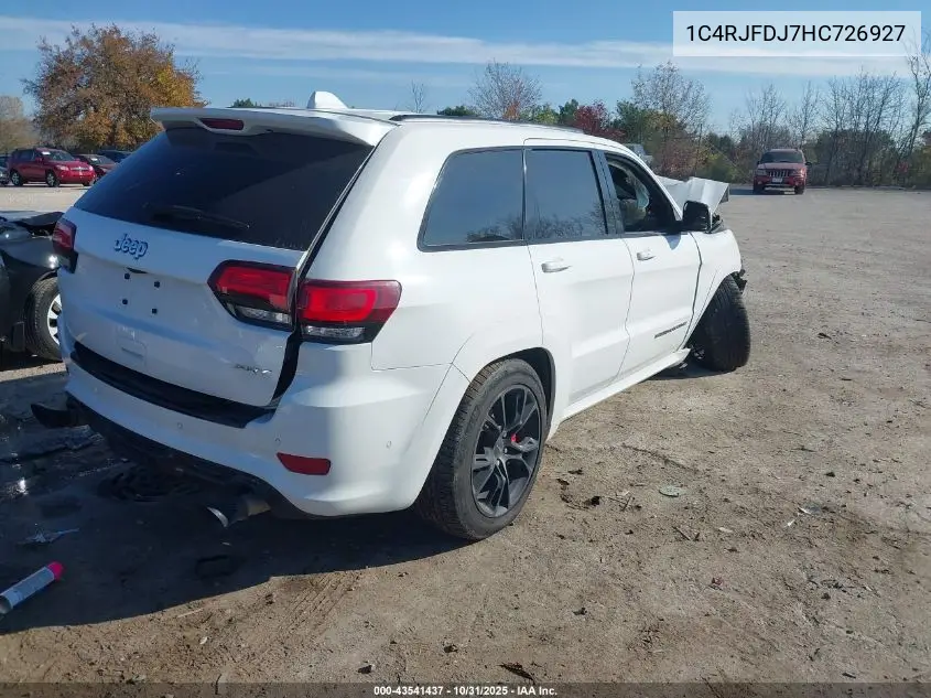 1C4RJFDJ7HC726927 2017 Jeep Grand Cherokee Srt