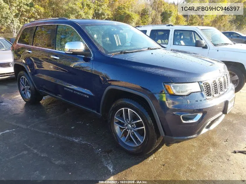 1C4RJFBG9HC946397 2017 Jeep Grand Cherokee Limited 4X4