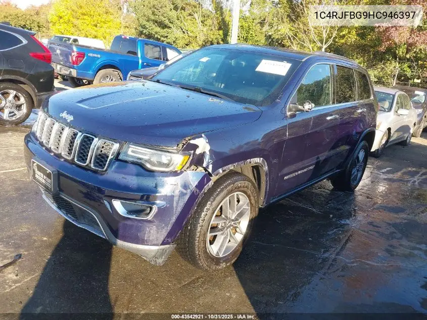 1C4RJFBG9HC946397 2017 Jeep Grand Cherokee Limited 4X4