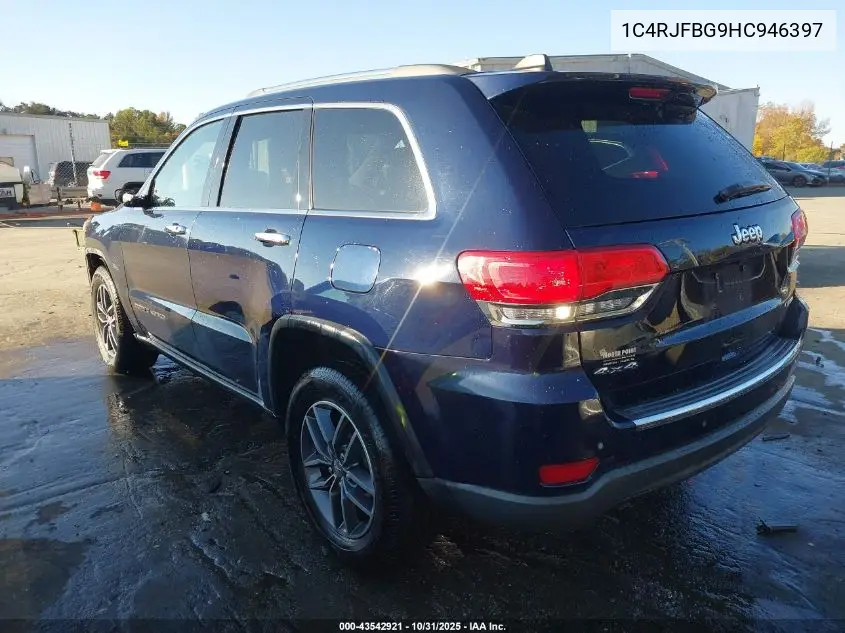 1C4RJFBG9HC946397 2017 Jeep Grand Cherokee Limited 4X4