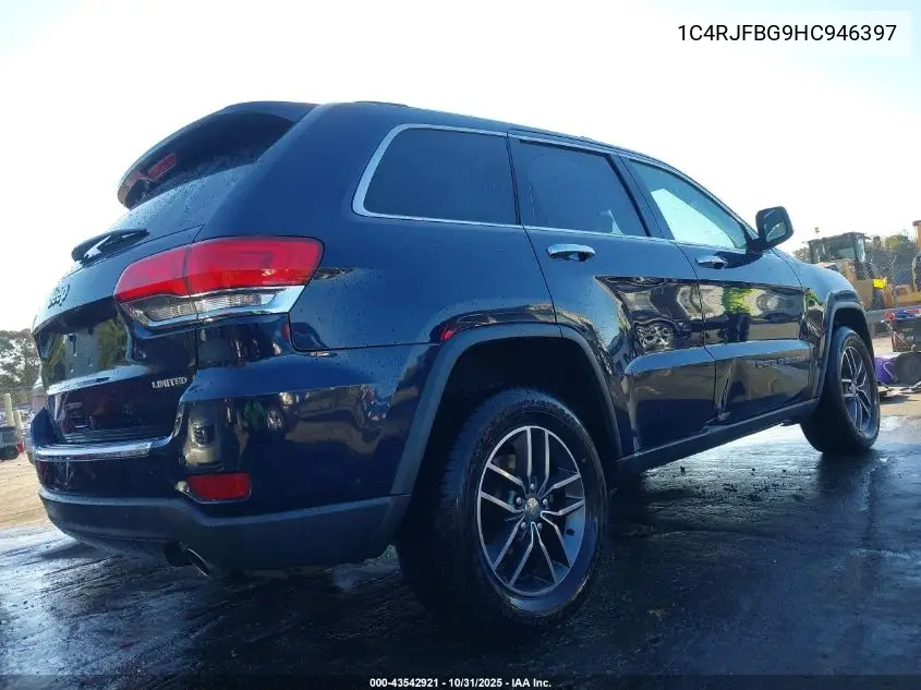 1C4RJFBG9HC946397 2017 Jeep Grand Cherokee Limited 4X4