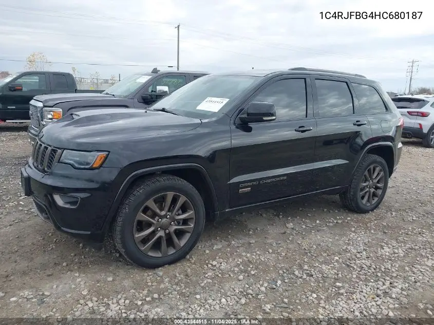 1C4RJFBG4HC680187 2017 Jeep Grand Cherokee Limited 75Th Anniversary Edition 4X4
