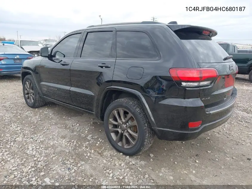 1C4RJFBG4HC680187 2017 Jeep Grand Cherokee Limited 75Th Anniversary Edition 4X4