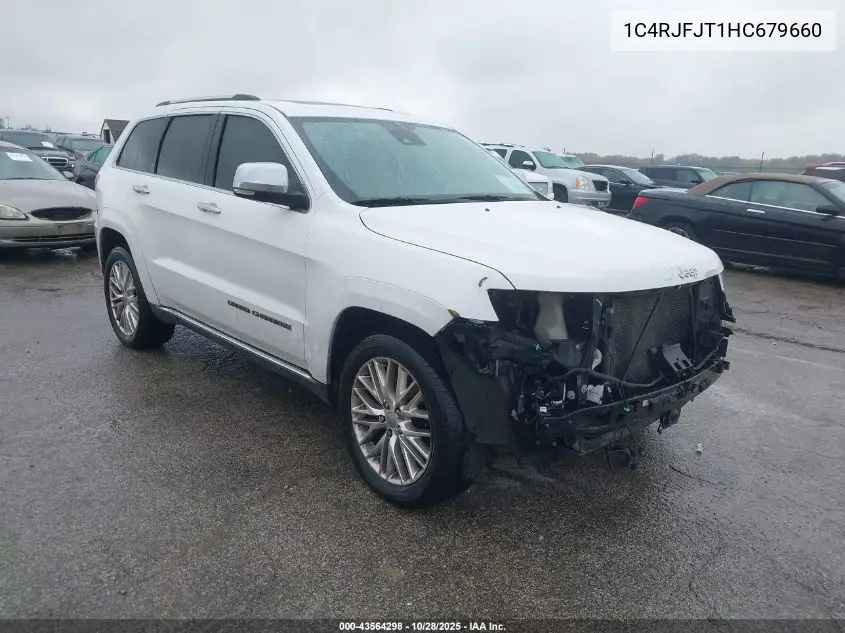 1C4RJFJT1HC679660 2017 Jeep Grand Cherokee Summit 4X4