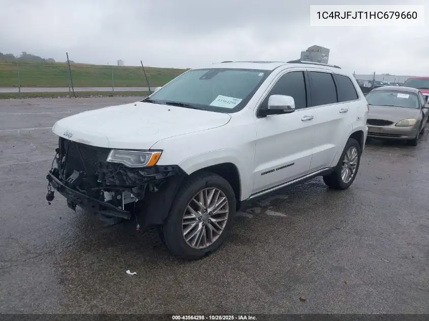 1C4RJFJT1HC679660 2017 Jeep Grand Cherokee Summit 4X4
