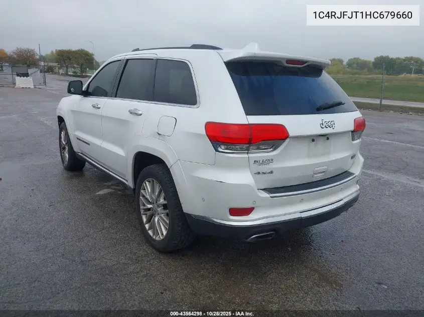 1C4RJFJT1HC679660 2017 Jeep Grand Cherokee Summit 4X4