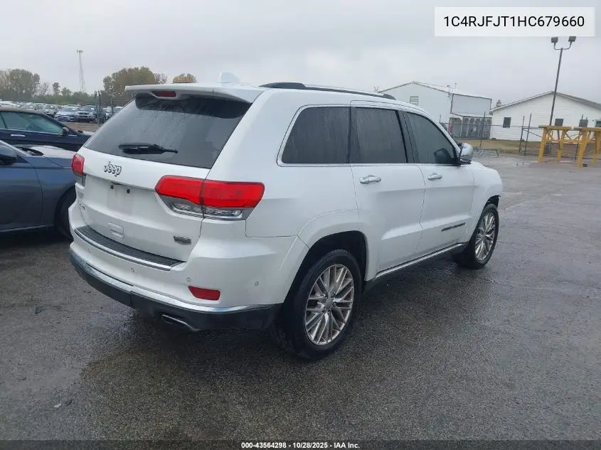 1C4RJFJT1HC679660 2017 Jeep Grand Cherokee Summit 4X4