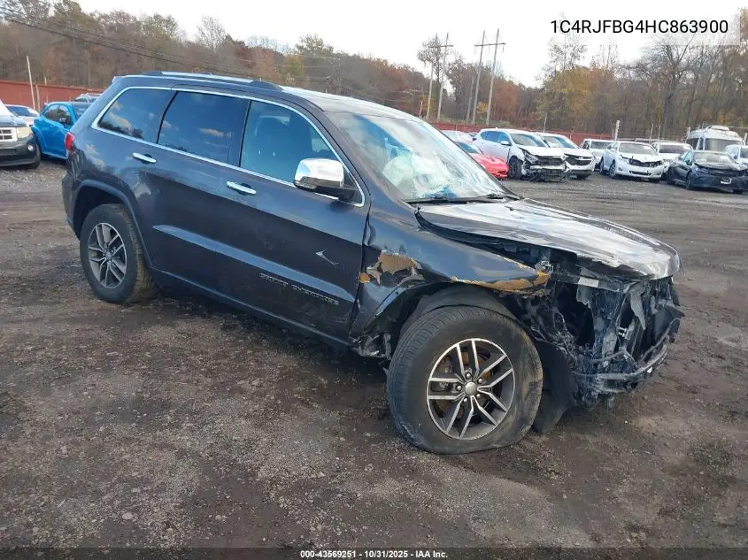 1C4RJFBG4HC863900 2017 Jeep Grand Cherokee Limited 4X4