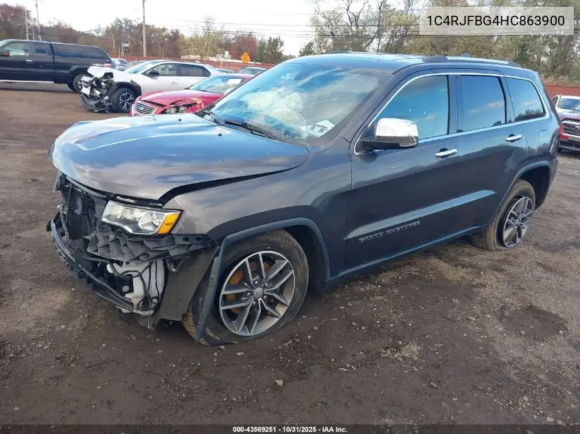 1C4RJFBG4HC863900 2017 Jeep Grand Cherokee Limited 4X4